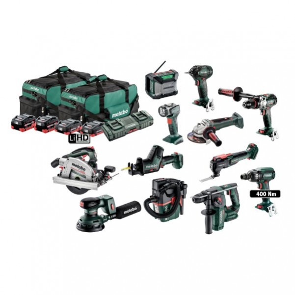 Metabo MET18MX12LB4HD455BT - 18V Brushless 12 Piece Combo Kit AU69000180